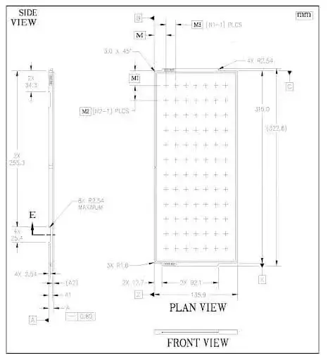 Schematics of a JEDEC Waffle Tray